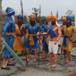 Set of 9 Sikh Warrior Statues