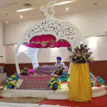 White Round Palki Sahib