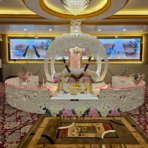 White Palki Sahib Set with Manji Sahib & Accessories