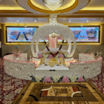 White Palki Sahib Set with Manji Sahib & Accessories